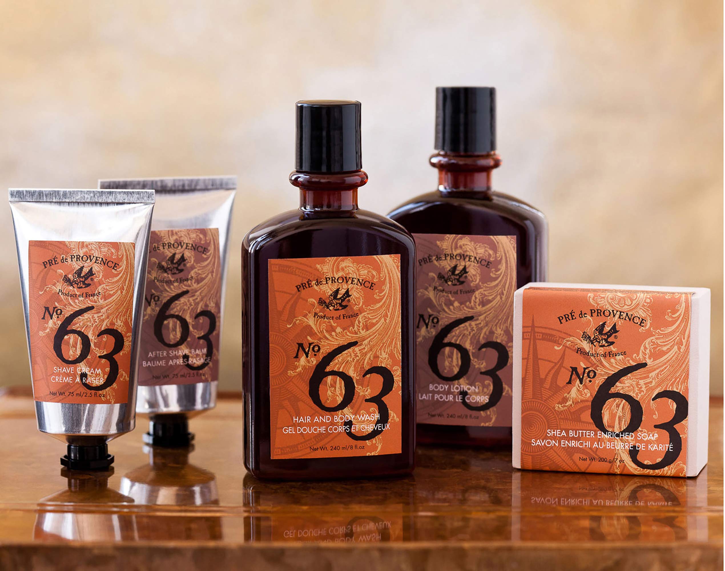 No. 63 Men's Shave Cream, Aromatic, Warm, & Spicy Masculine Fragrance, Enriched With Natural & Repairing Shea Butter (2.5 fl oz)