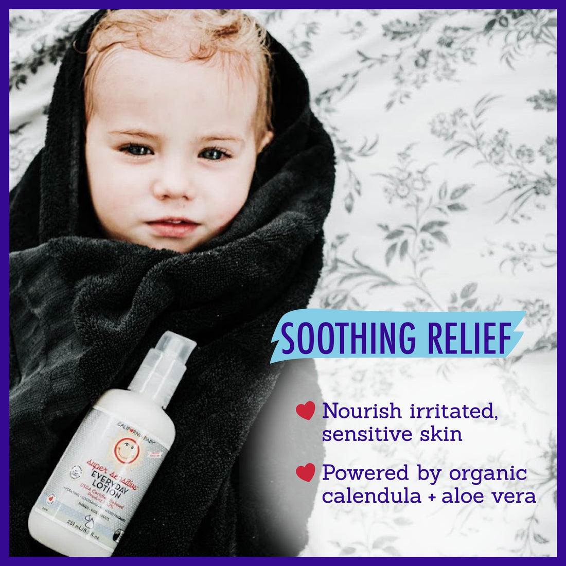 California Baby Super Sensitive Unscented Lotion | 100% Plant-Based Moisturizer | Baby Lotion For Newborn | Hypoallergenic Baby Lotion | 8.5 oz