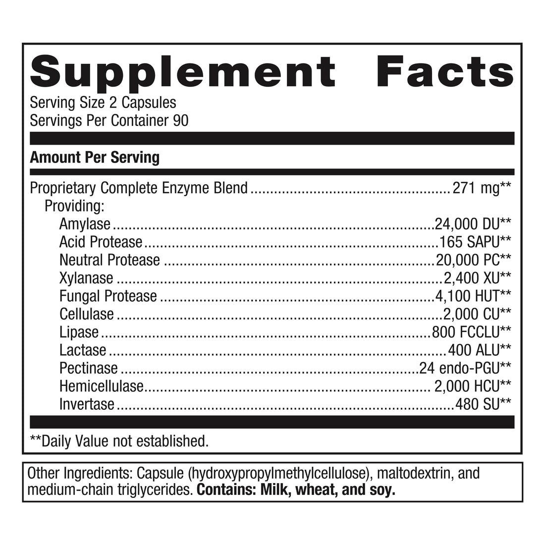 Metagenics SpectraZyme Complete Enzyme Complex - Digestive Enzymes Supplement - Digestive Health for Men & Women* - Non-GMO - 180 Capsules