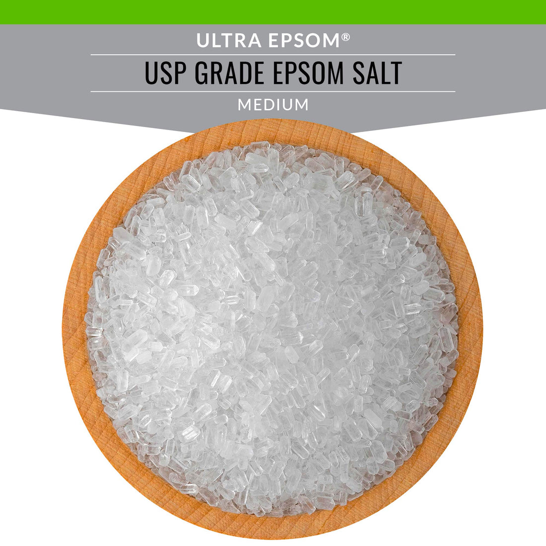 SaltWorks Ultra Epsom Bath Salt, Unscented, Medium Grain, 5 Pound Bag