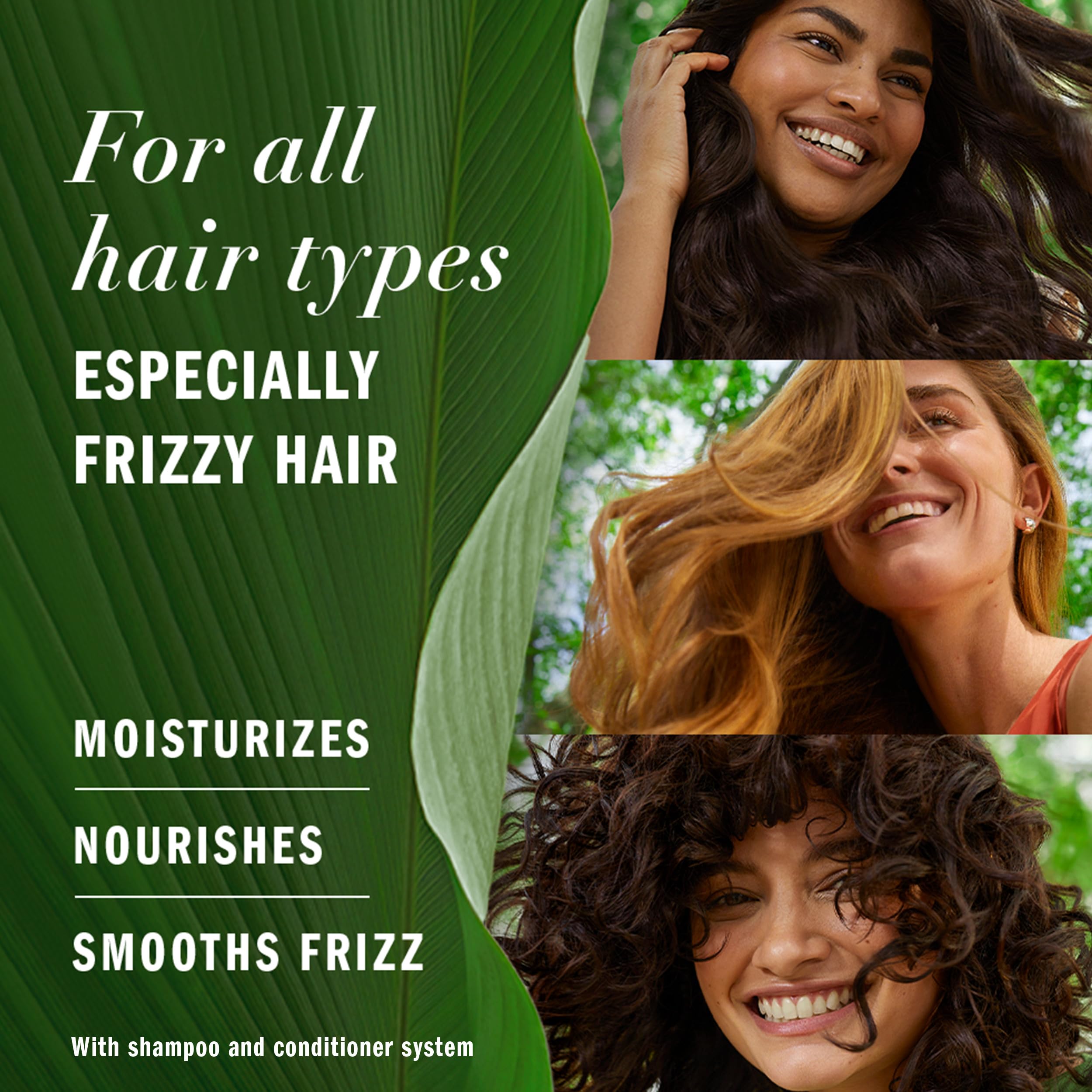 Herbal Essences bio:renew Hemp + Potent Aloe Conditioner for Frizz, 13.5 Fl Oz
