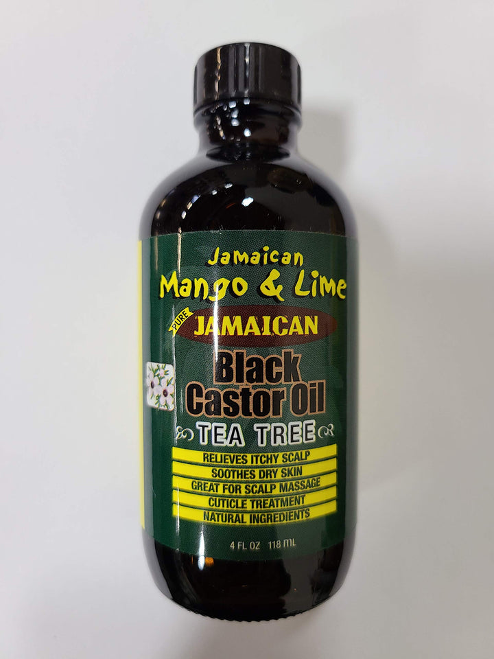 Jamaican Mango & Lime Black Castor Oil (Tea Tree) 4oz