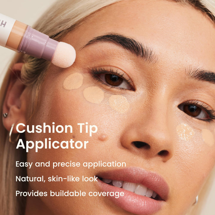 JOAH Perfect Complexion Under Eye Concealer and Serum, Korean Makeup, Hydrating Under Eye Concealer Stick for Dark Circles and Puffiness, Peptide Serum with Medium Coverage