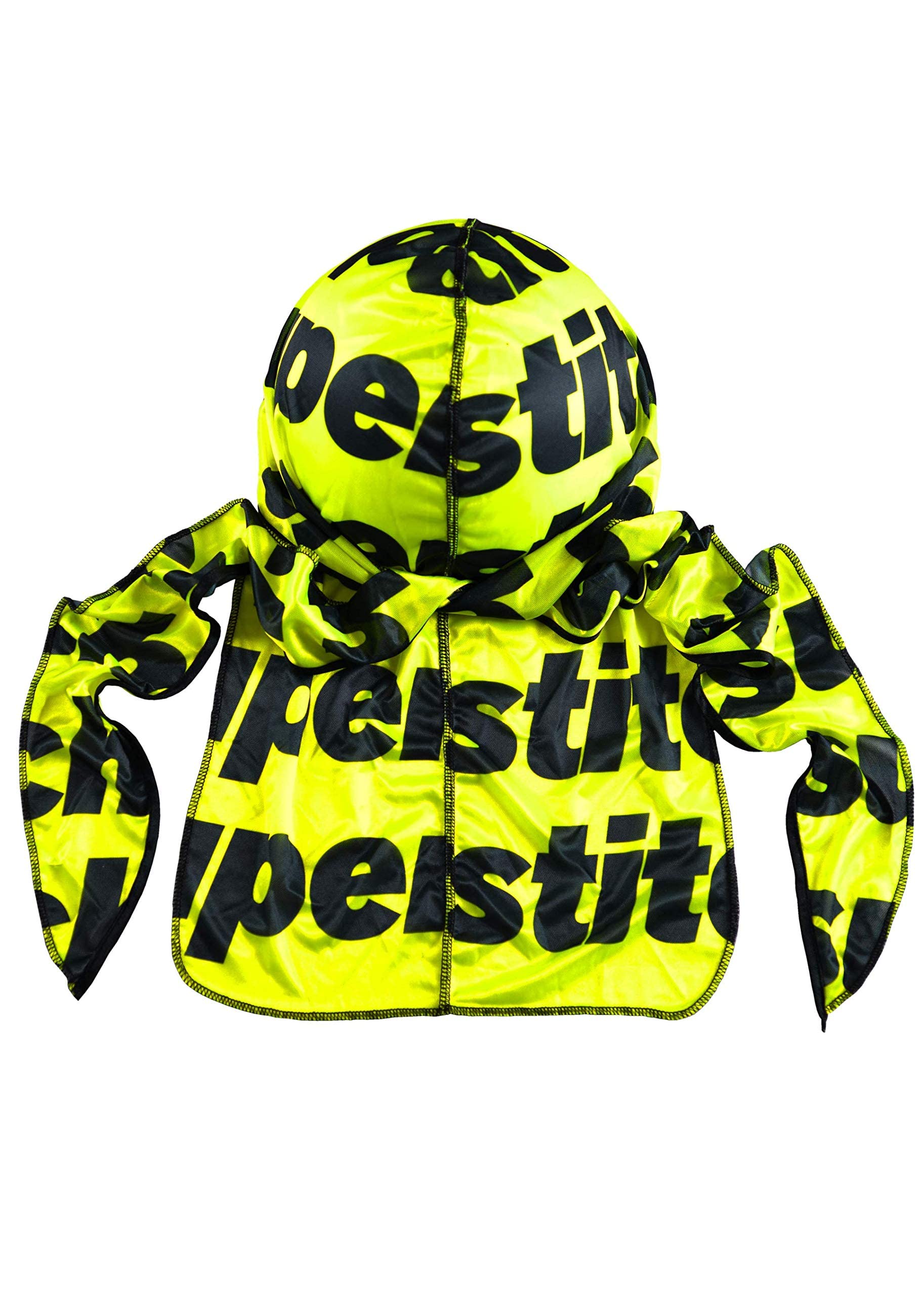 Superstitch Superag Premium Durag Glow Up Yellow and Black Pattern