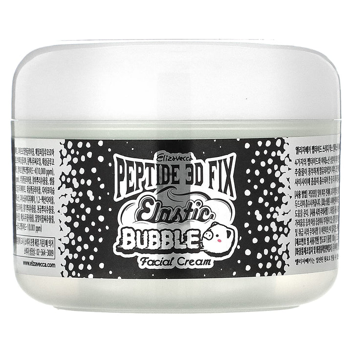 Elizavecca Peptide 3D Fix Elastic Bubble Hyaluronic Acid Moisturizer Facial Cream/Bubble face Cream/moisturizer cream for face / 2019