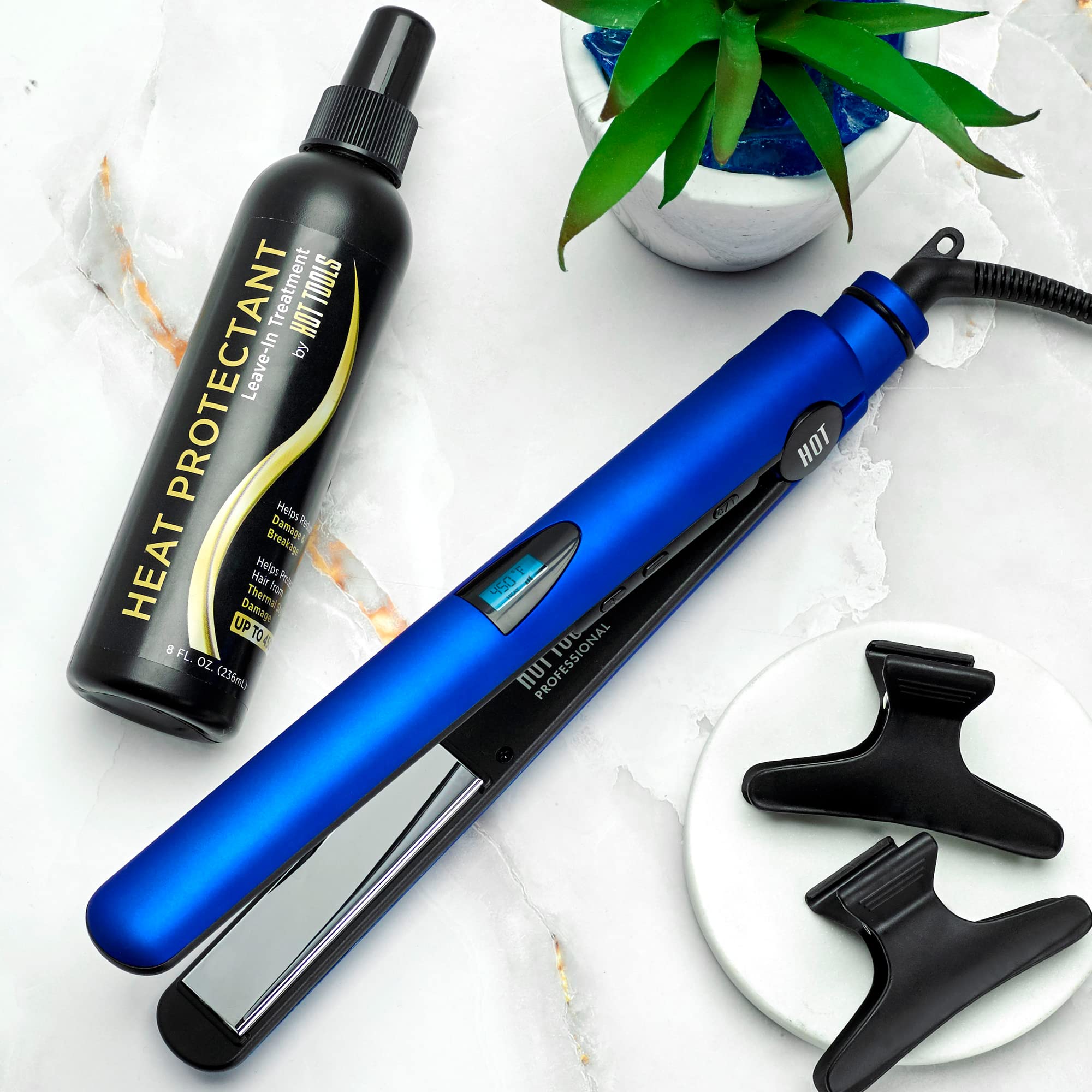 Hot Tools Flat Iron - Radiant Blue 1