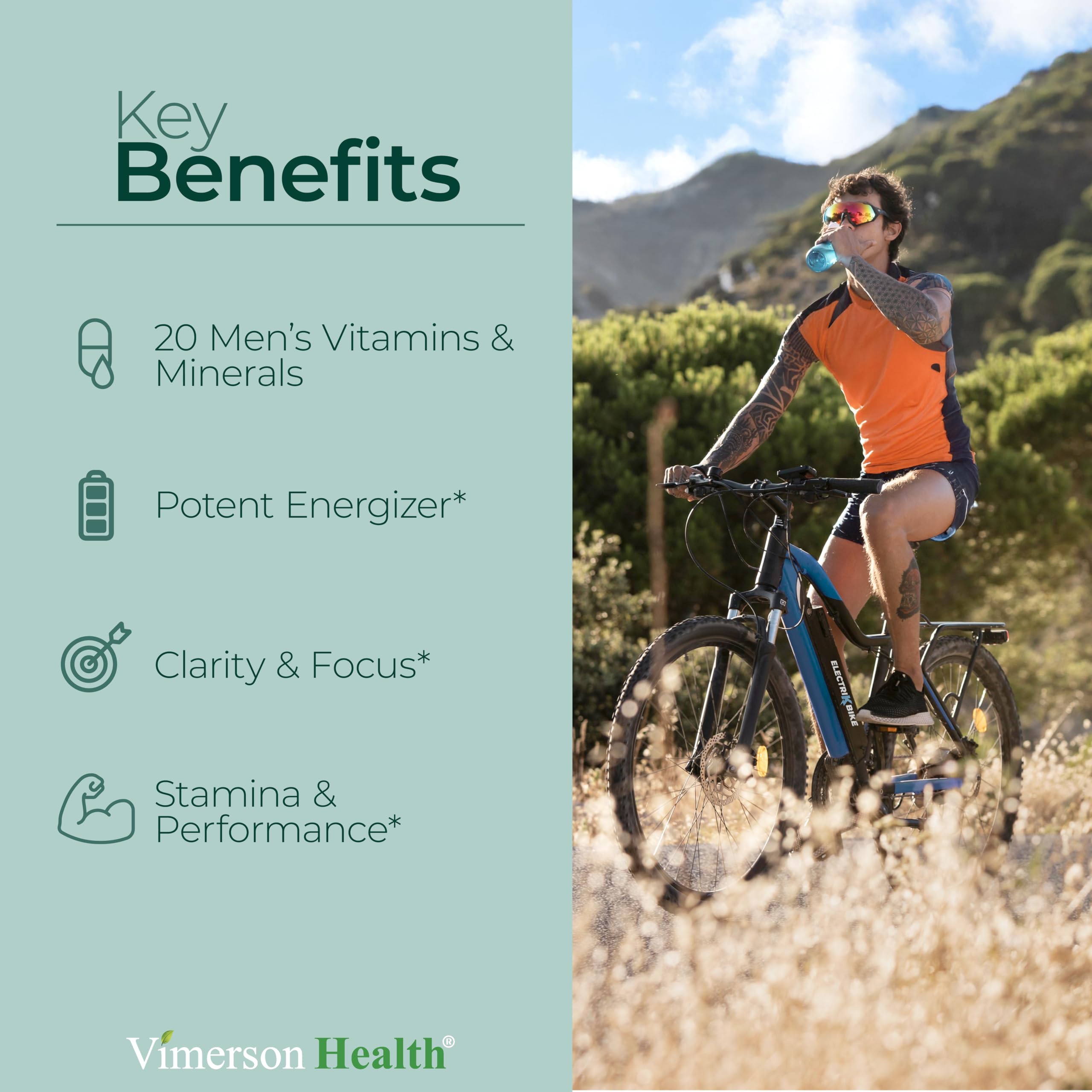 Multivitamin for Men - Daily Mens Multivitamins & Multiminerals with Vitamin A, C, D, E, B12, Zinc & More Essential Vitamins for Men - Mens Vitamins for Energy, Focus, and Mens Health. 60 Capsules