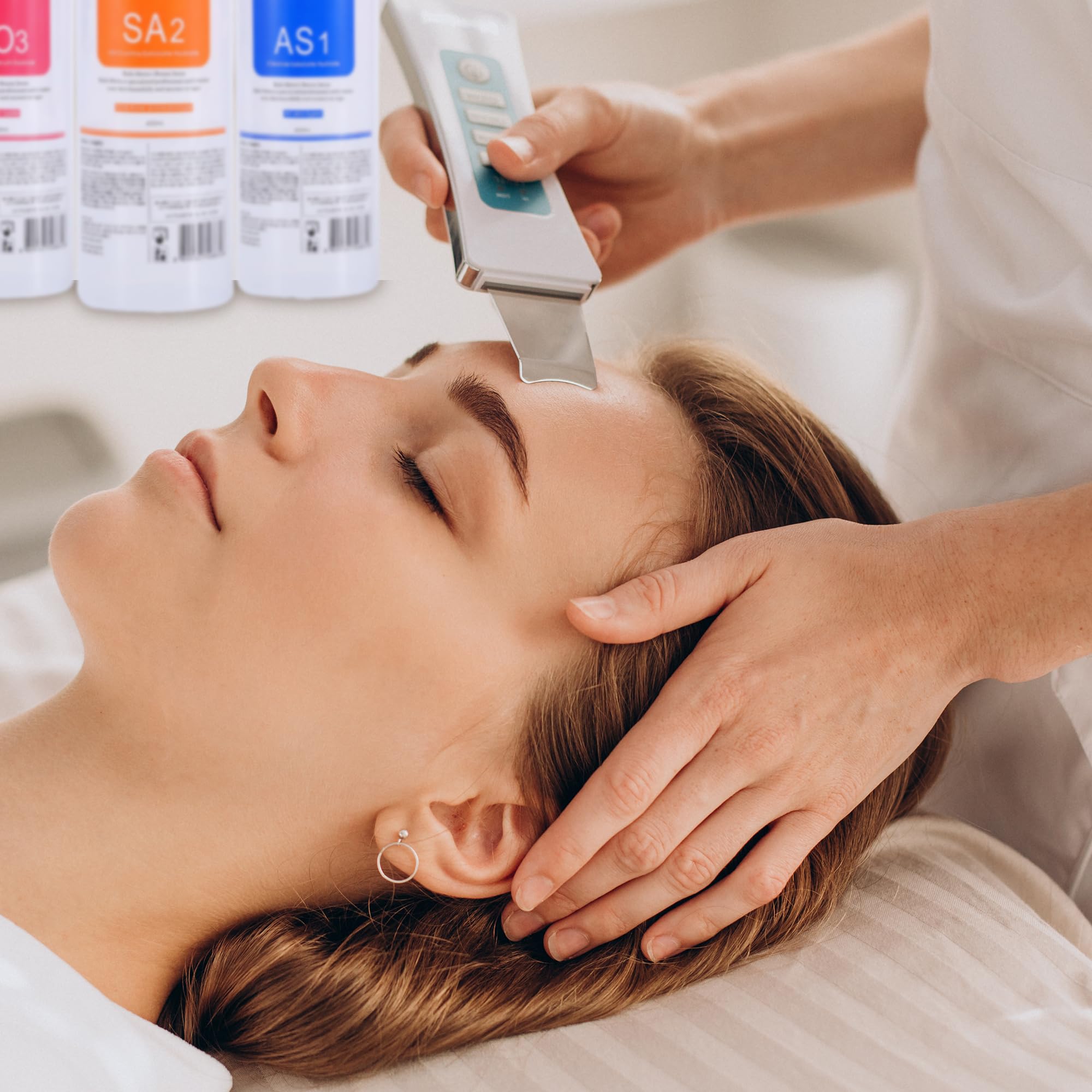 YMEYFAN SA2 Solution for Hydrating Hydrogen Oxygen Facial Machine Professional, AS1 SA2 AO3 Aqua Peeling Solution Serums for Facial Cleansing, Face Skin Care, Hydration, Exfoliate (400ml/3Pcs)