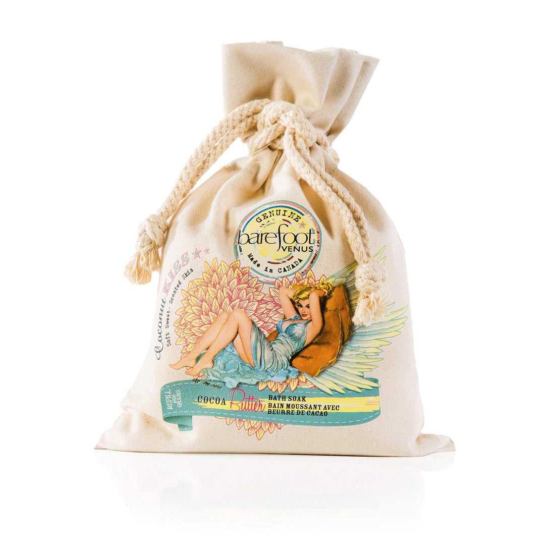 Barefoot Venus Bath Soak with Cocoa Butter 1000 G (Coconut Kiss)