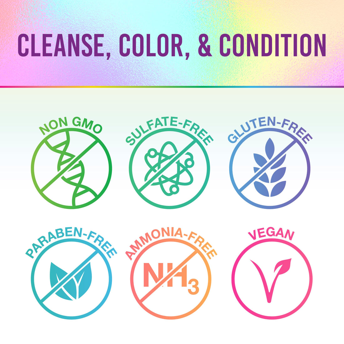 Punky Colour 3-in-1 Color Depositing Hair Cleanser & Conditioner, 8.5 fl oz. (Purpledacious)