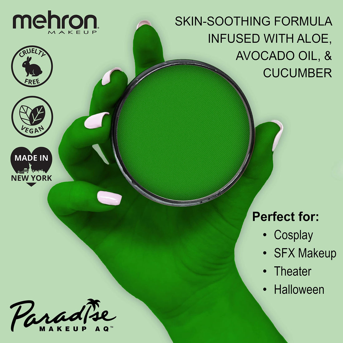 Mehron Makeup Paradise Makeup AQ Face & Body Paint (1.4 oz) (Beach Berry)
