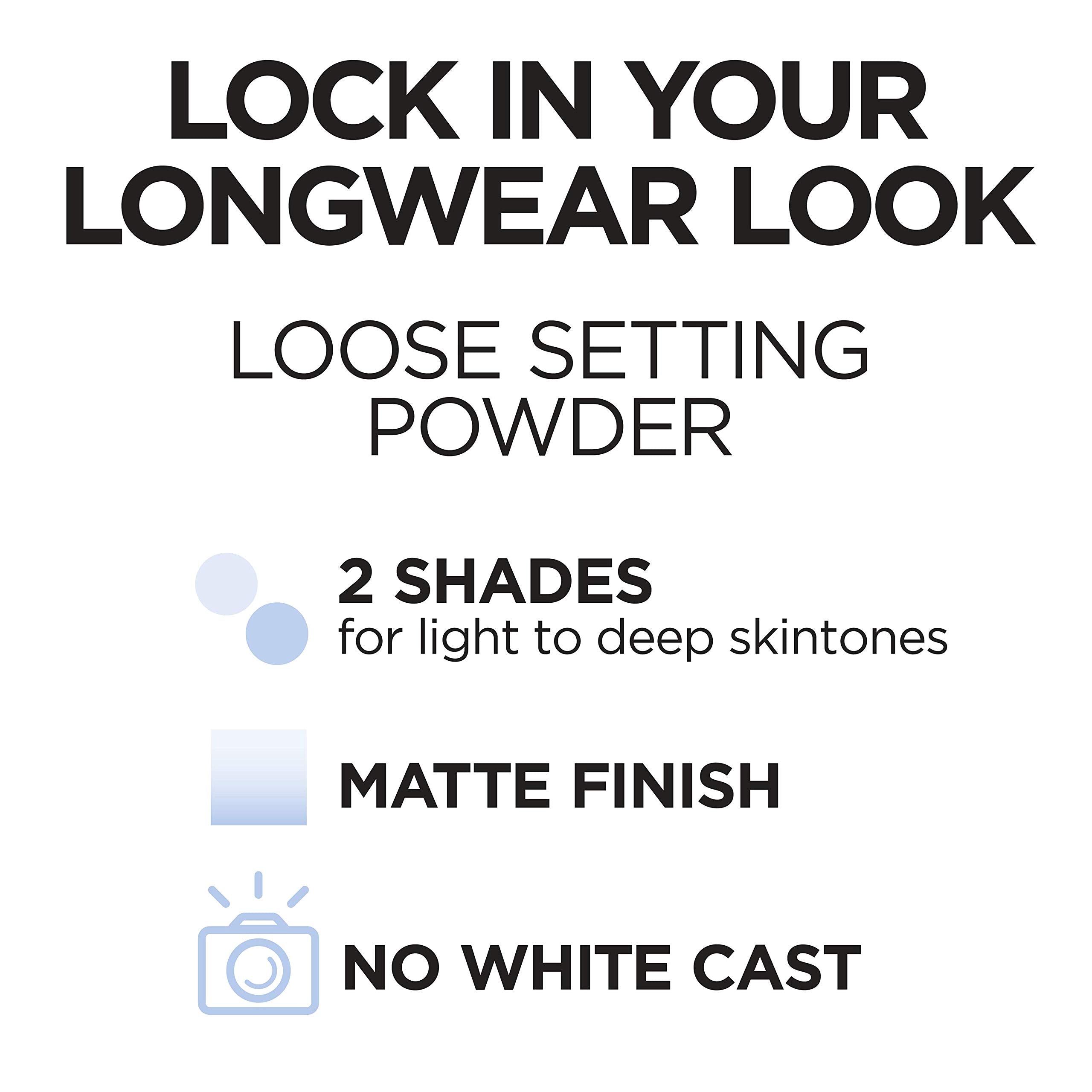 L'Oreal Paris Infallible Tinted Loose Setting Powders, Matte Finish, Lightweight, No White Cast, 2 Shades From Light To Deep, Translucent Light-medium, 0.26 Oz