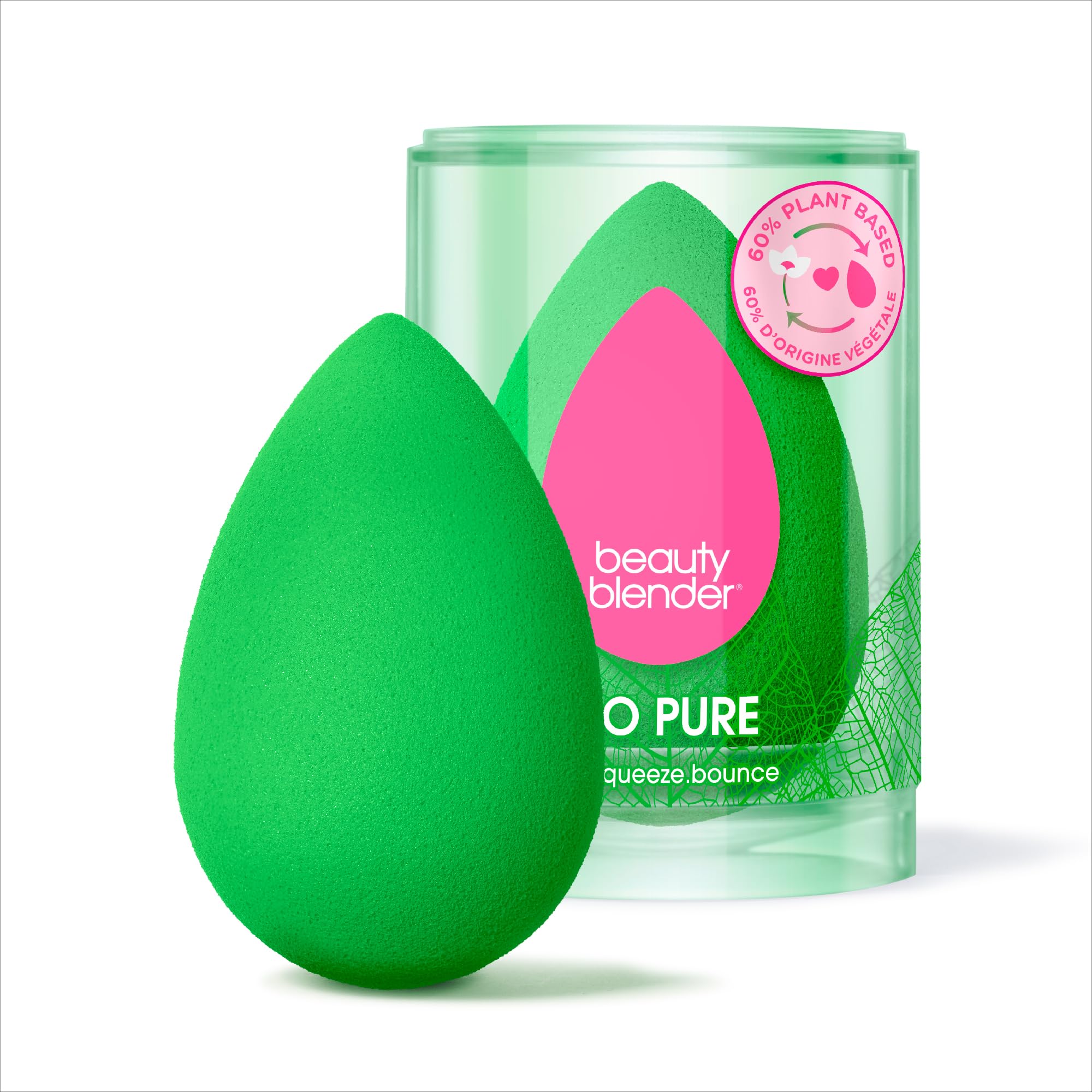 Beautyblender® | Bio Pure Beauty Blender Makeup Sponge, Super-Soft Foam Easily Blends Foundations, Powders & Creams, Made in USA, Reusable, Washable, Recyclable & Sustainable, 60% Plant Based