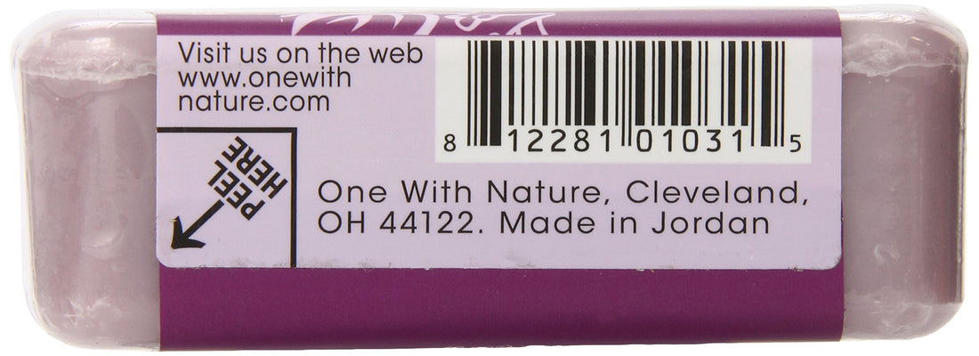 One With Nature Lilac Dead Sea Mineral Soap, 7 Ounce Bar