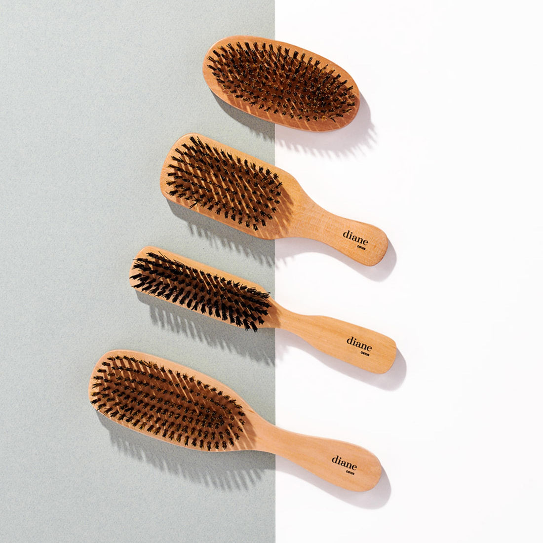 Diane Club Brush, Extra Firm Reinforced Boar Bristles