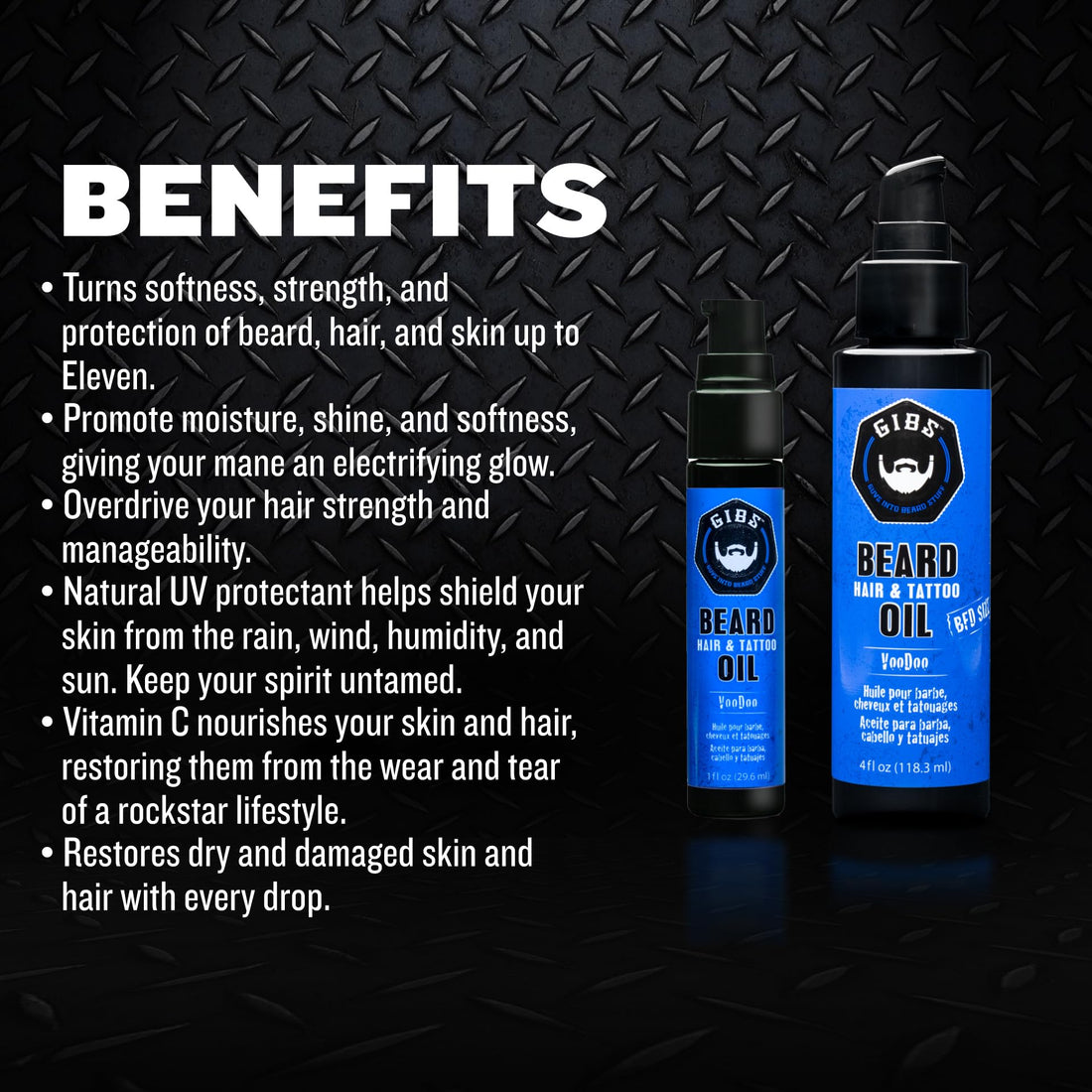 Gibs Beard Oil, Voodoo Prince, Best Beard & Other Hair Oil - All Natural Olive and Argan Oil