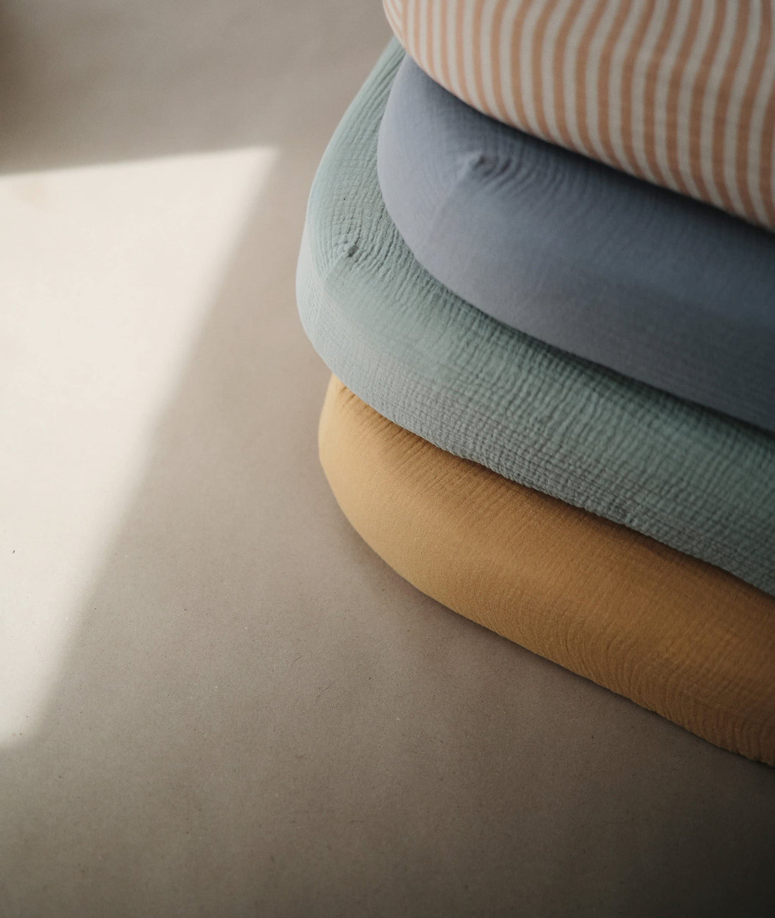 mushie Extra Soft Muslin Fitted Crib Sheet | 192 Thread Count | 28x 52 (Fall Yellow)