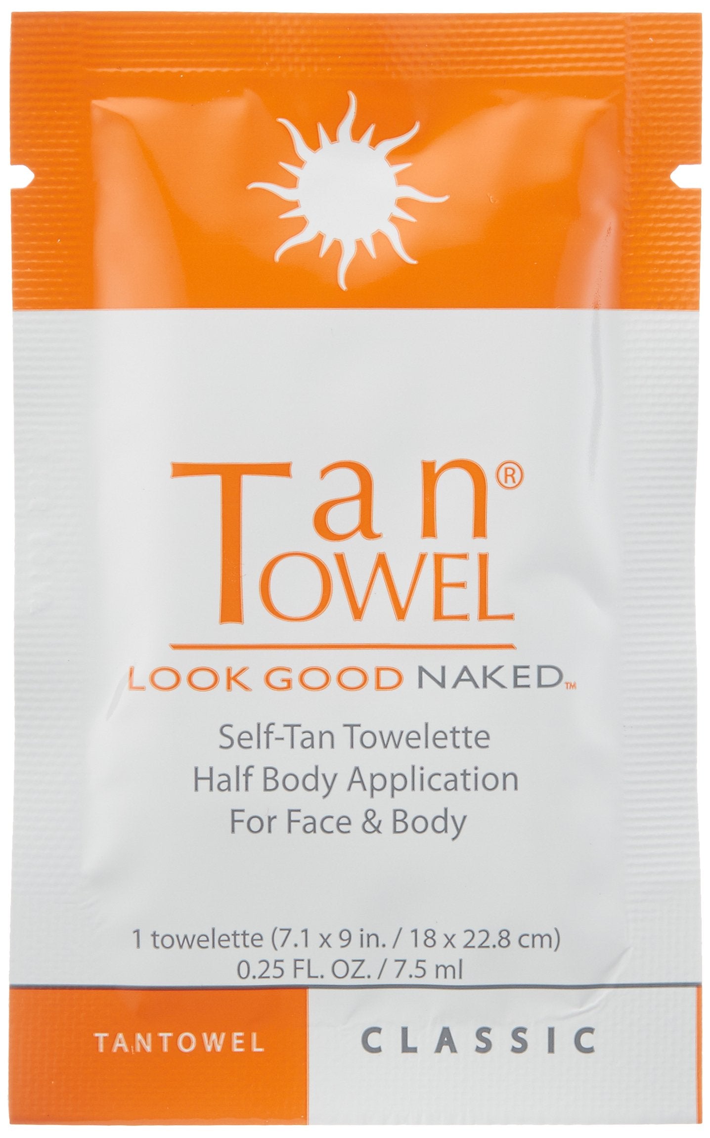 Tan Towel Self Tan Towelette Classic 50 Count