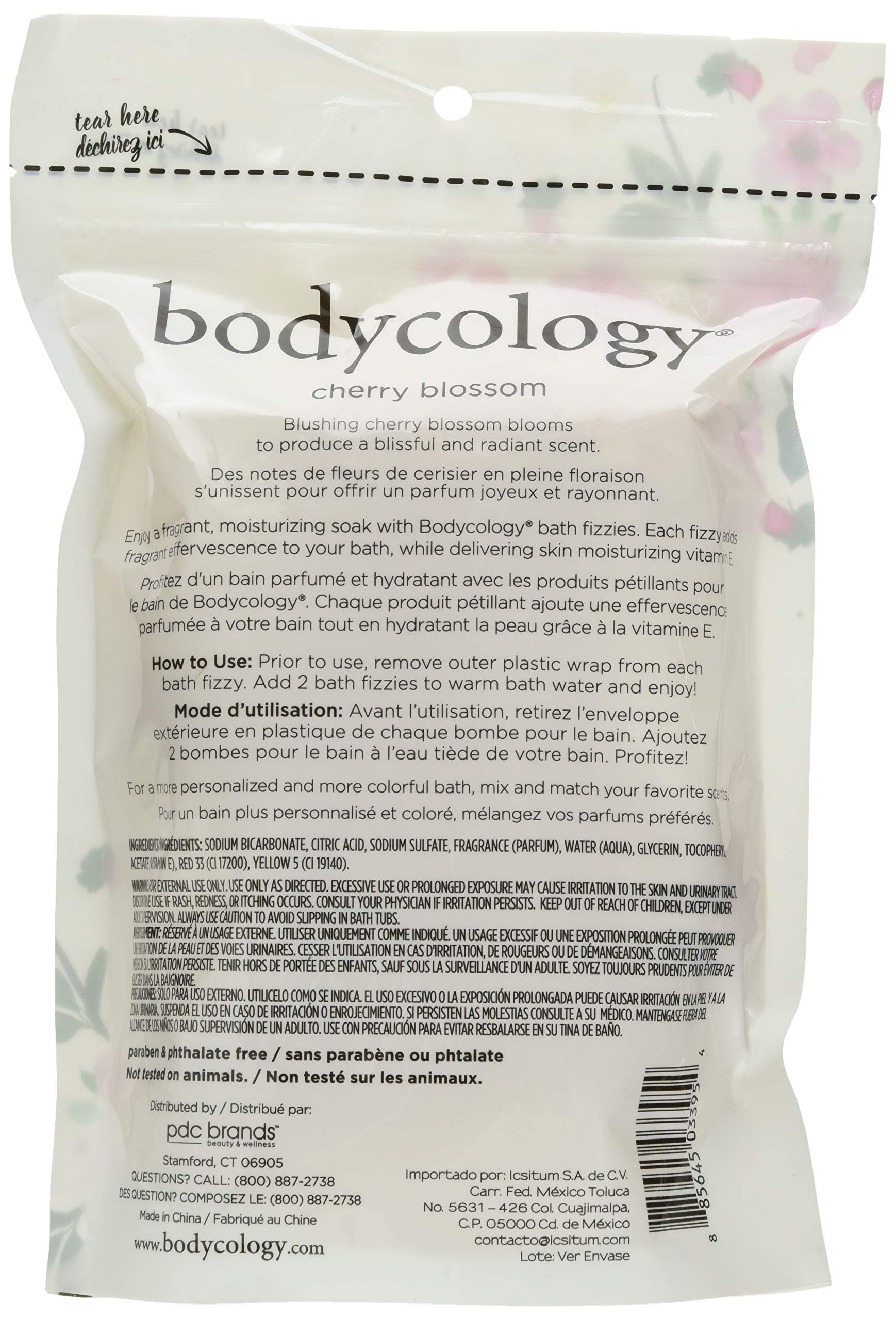Bodycology Cherry Blossom Bath Fizzies Bath Soak Bath Balls