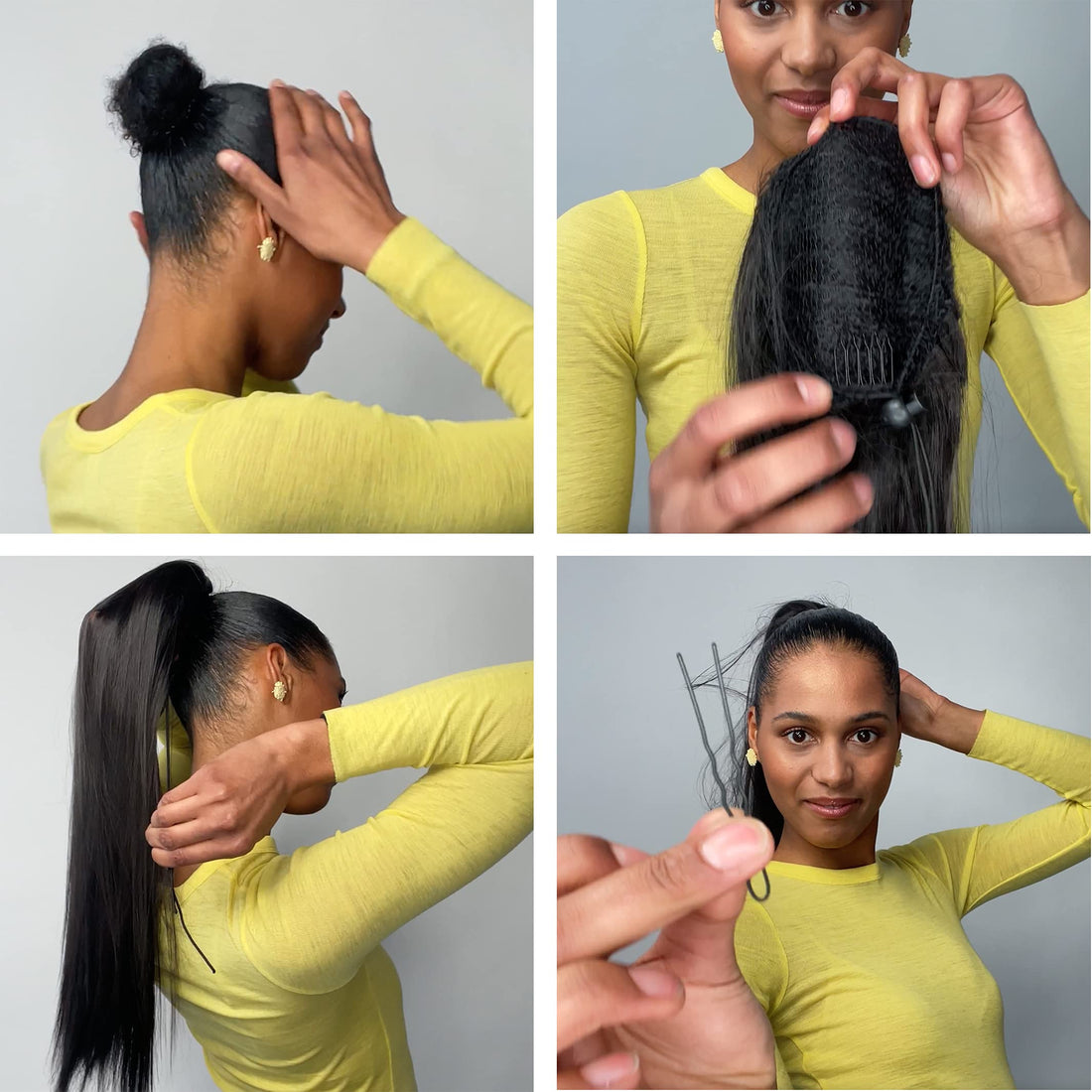 PRETTYSHOP 14 Hair Piece Pony Tail Extension Draw String Very Long & Voluminous Curled Wavy Heat-Resisting color variation (14 brown mix #4T30 PH7)