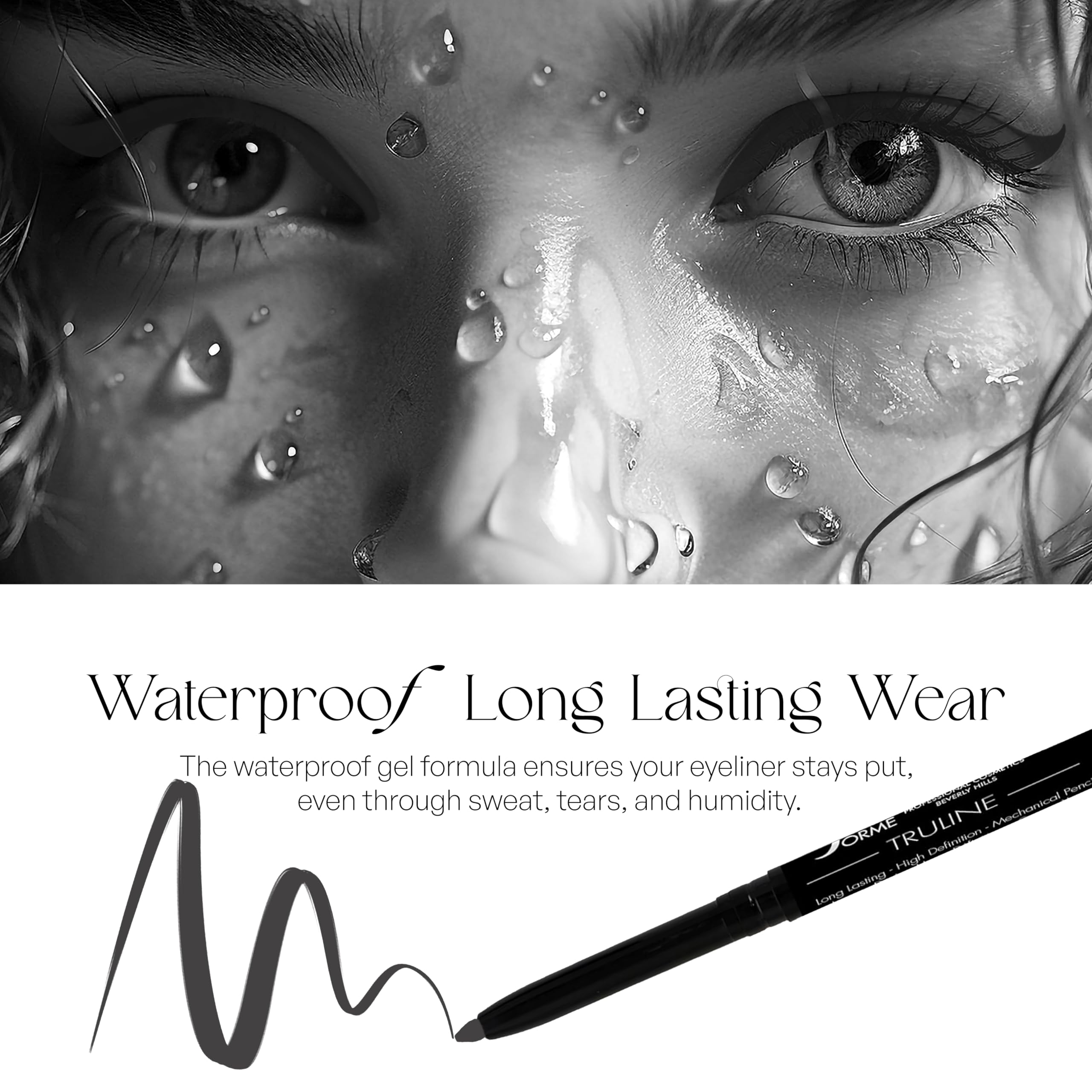 Sorme Cosmetics Truline Mechanical Eyeliner Pencil, Stone, 0.1 Ounce