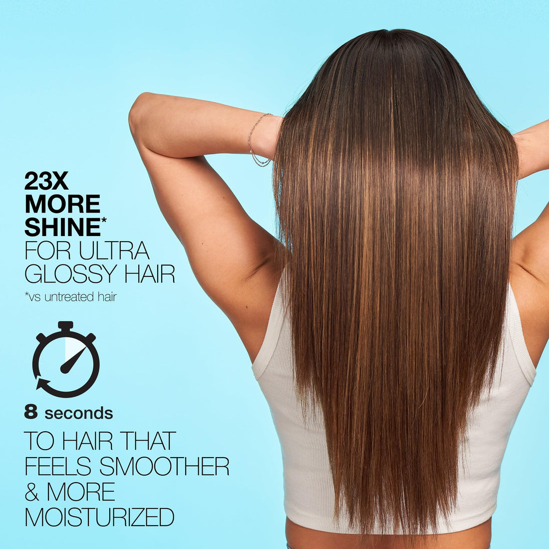 SexyHair Healthy Gloss N' Glow Lightweight Acidic Conditioning Rinse, 6.5 fl oz | Increases Shine by 23x | All Hair Types