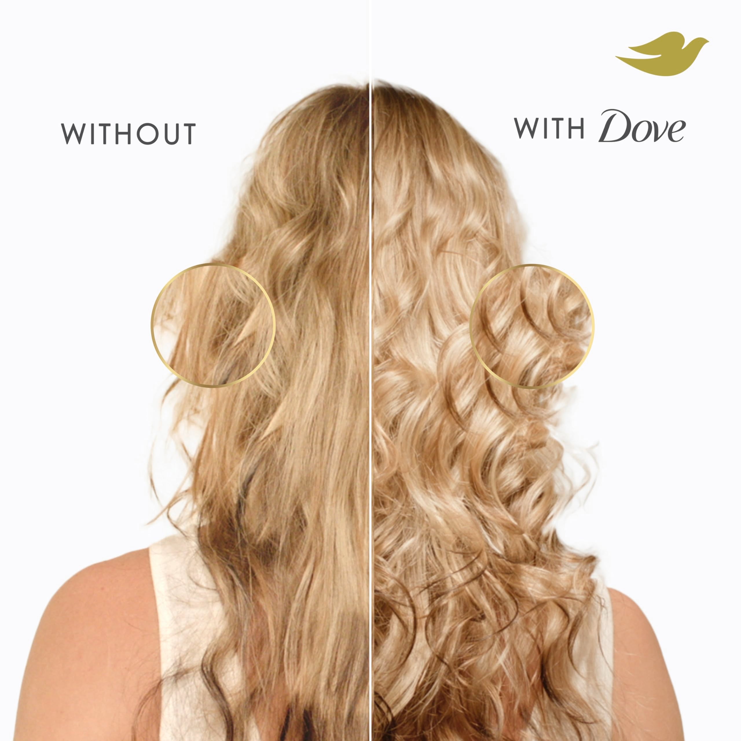 Dove Shampoo Bond Strength for Chemically Damaged Hair with Bio-Protein Care Technology and Peptide Complex 12 Fl Oz