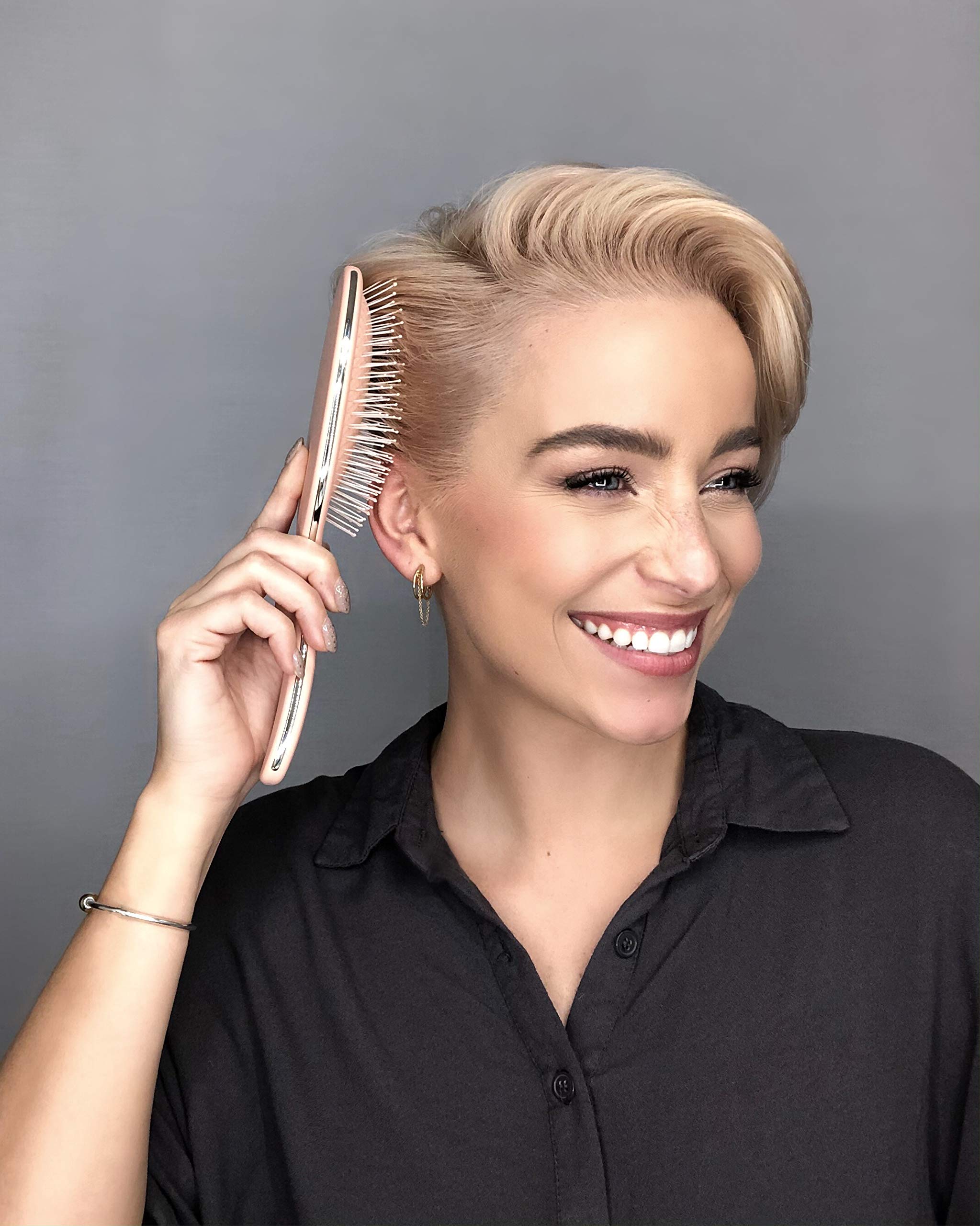 Framar Designed Nails Oval Short Nails Glitter Nail Gel Polish Gramma Grey False Nail Kit including Glue Sticker: Z947