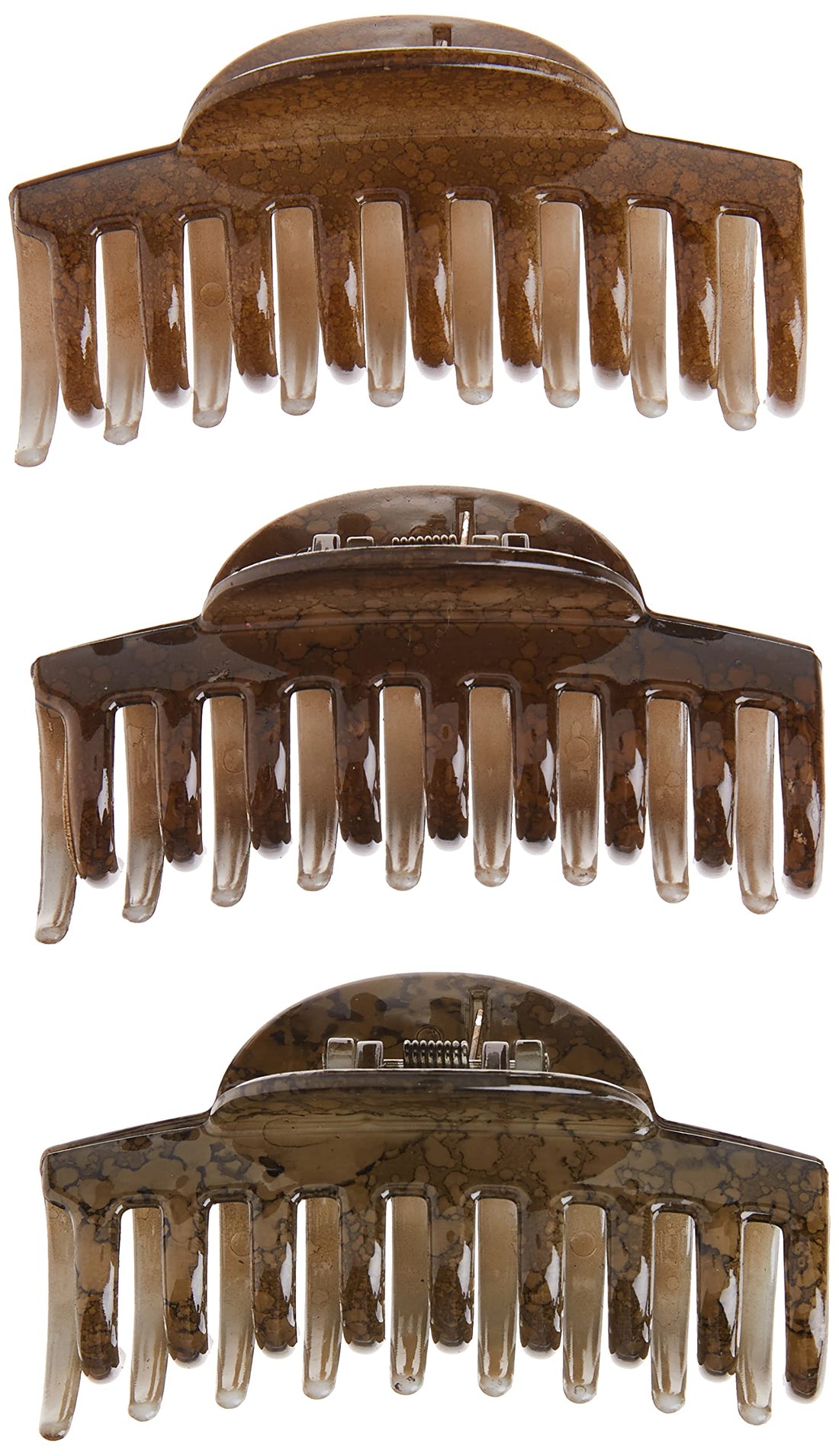 Goody Half Moon Claw Clip, 3 ct