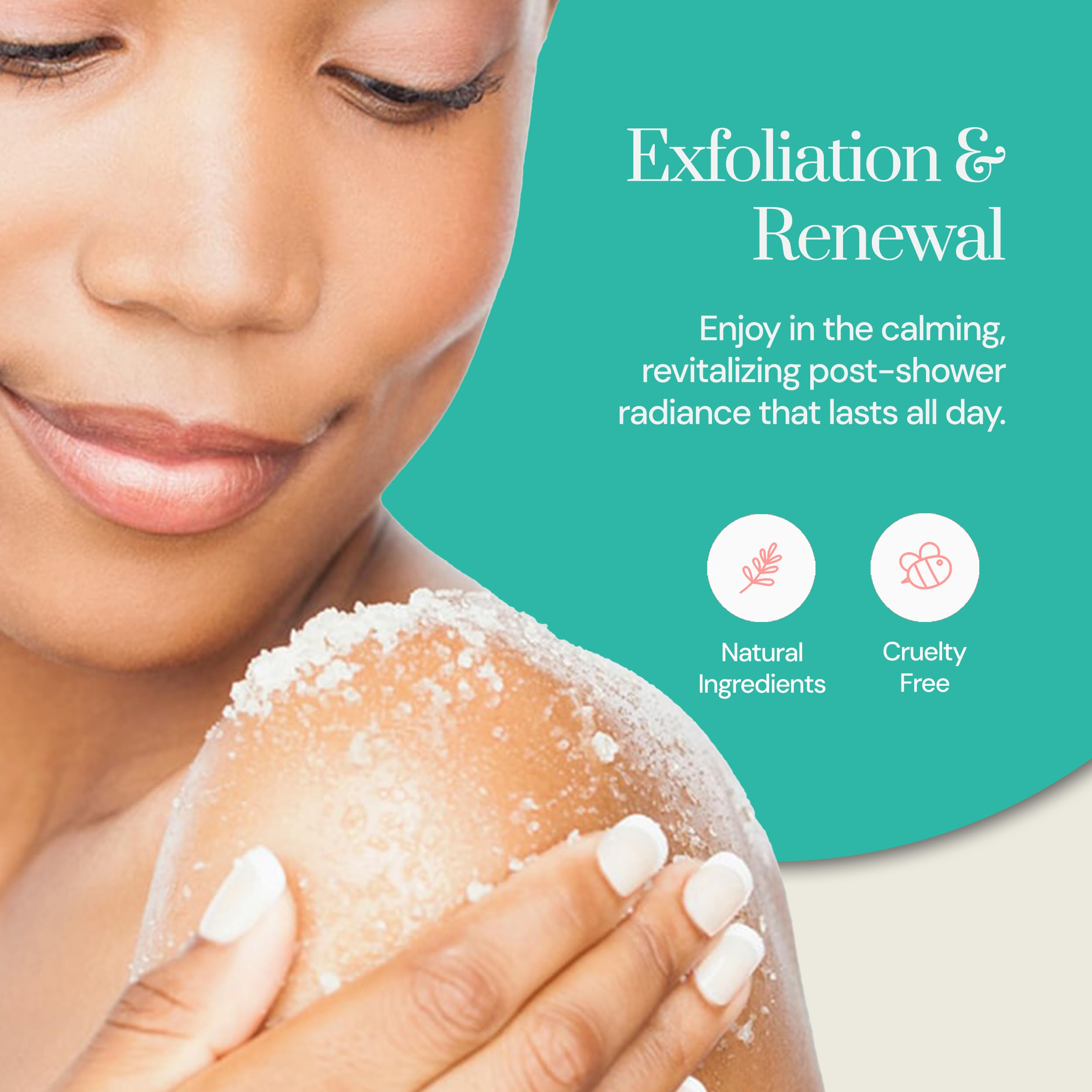 Soapstones Pure Lavender Exfoliating Body Scrub - 200 mL - Gentle and Soothing with Safflower Seed Oil - Essential Oil Infused Body Scrub Exfoliator