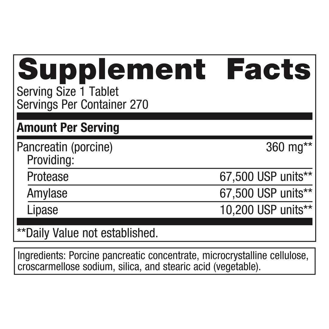 Metagenics SpectraZyme Pancreatic Enzymes - Digestion Supplement* - Pancreatic & Digestive Enzymes - Non-GMO & Gluten-Free - 270 Tablets