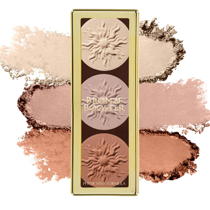 Physicians Formula Bronze Booster Glow-Boosting Strobe and Contour Palette -Matte Sculpting Palette, Multicolor, 9 g