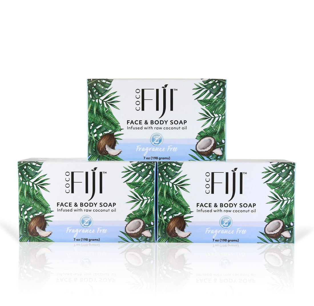 Coco Fiji, Coconut Oil Infused Soap, Fragrance 7oz (3pk)