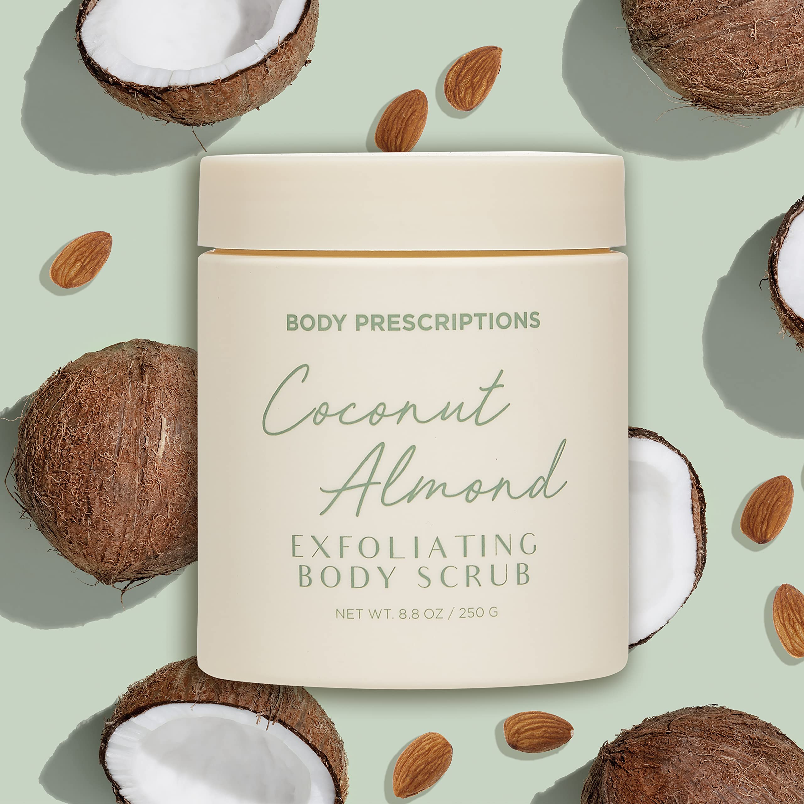 Body Prescriptions Exfoliating Body Scrub – Body Cleanser for Nourished, Ultra-Smooth Skin, Honey Citrus, Coconut Almond, and Sweet Mint