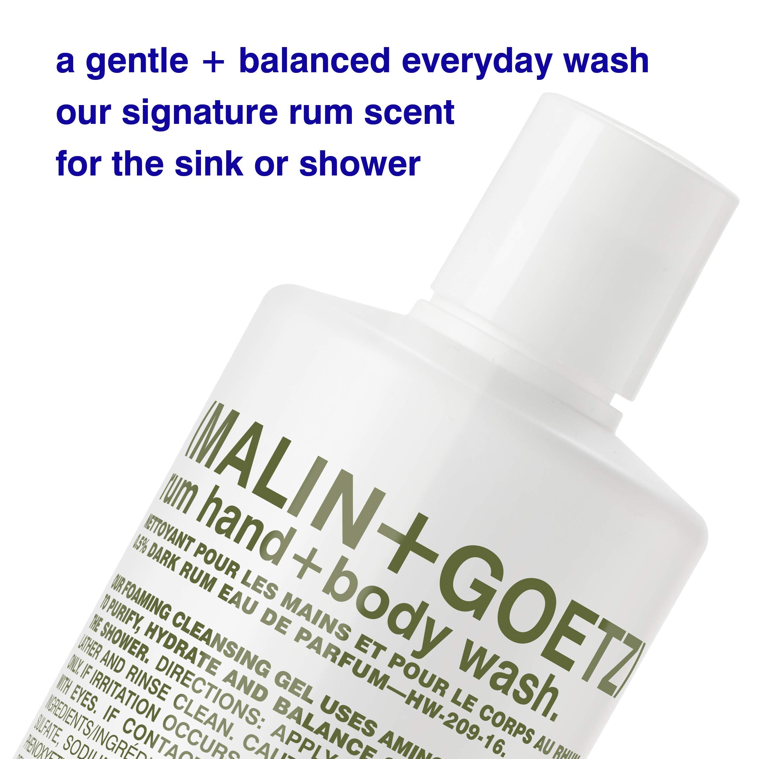 Malin + Goetz Body Wash - Rum - 16 oz