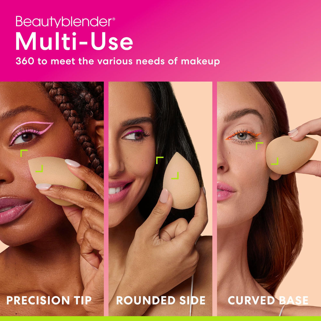 The BEAUTYBLENDER Pro Black Blender Makeup Sponge for blending liquid Foundations, Powders and Creams. Flawless, Professional Streak Free Application Blend, Vegan, Cruelty Free and Made in the USA