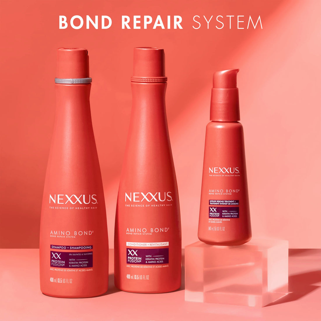 Nexxus Conditioner Amino Bond for All Types of Damaged Hair with Amino Acids & Keratin Protein 13.5 oz