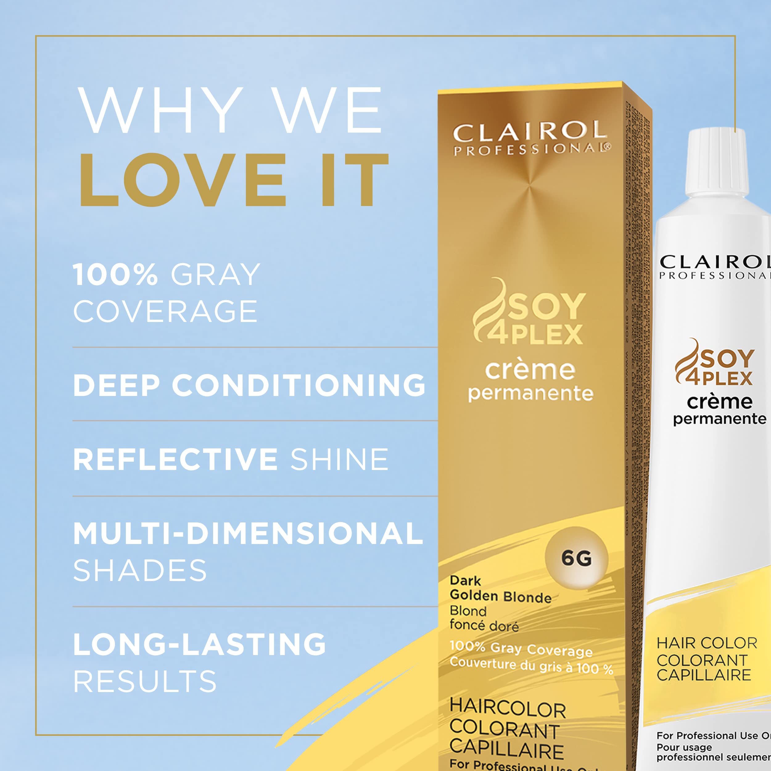Clairol Professional Permanent CrÃƒ¨me, 6g Dark Gold Blonde, 2 oz.