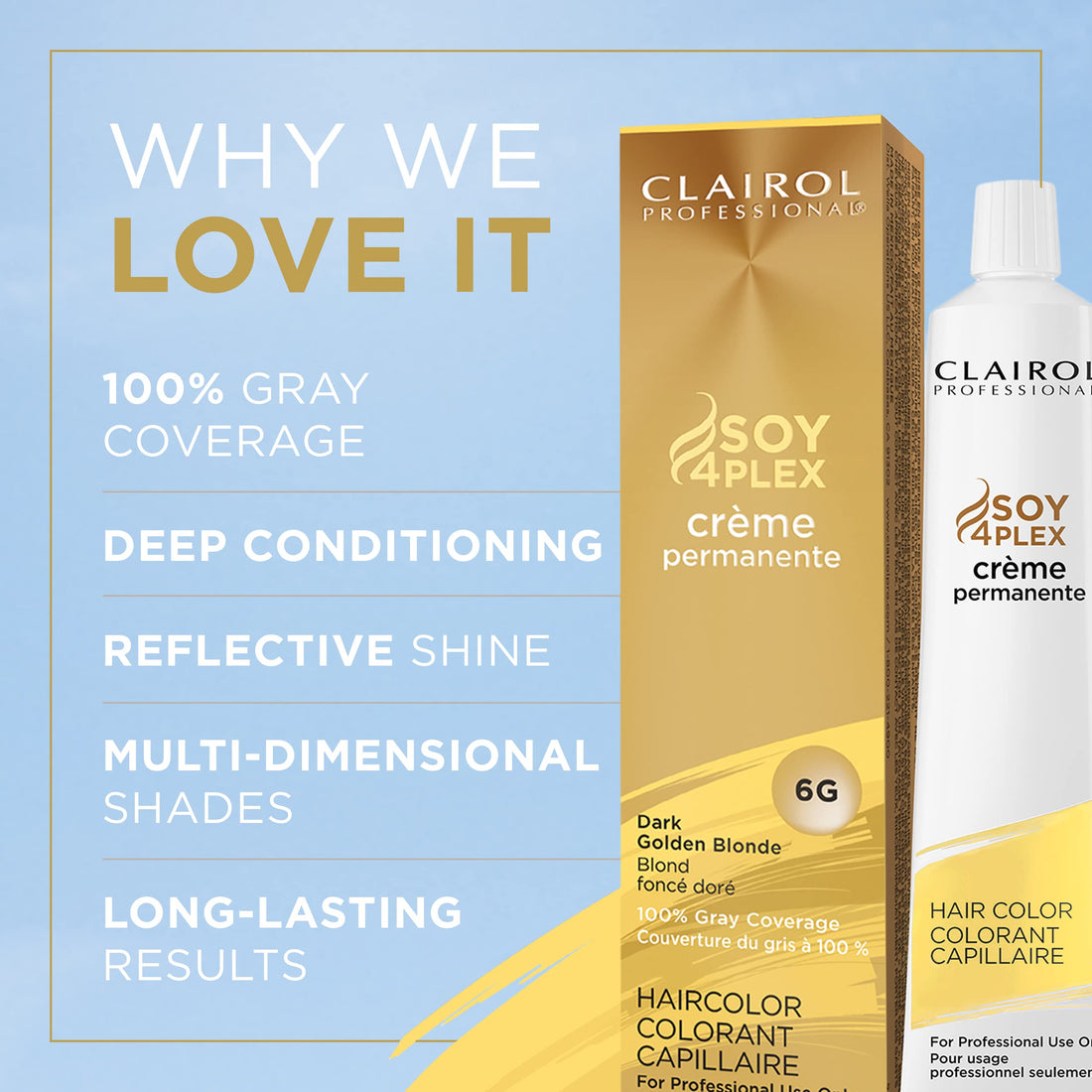 Clairol Professional Permanent CrÃƒ¨me, 6g Dark Gold Blonde, 2 oz.