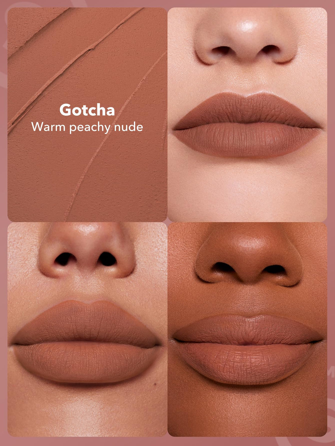 SHEGLAM Dynamatte Boom Waterproof Matte Lipstick Long Lasting Transfer Proof Lip Stick - Gotcha