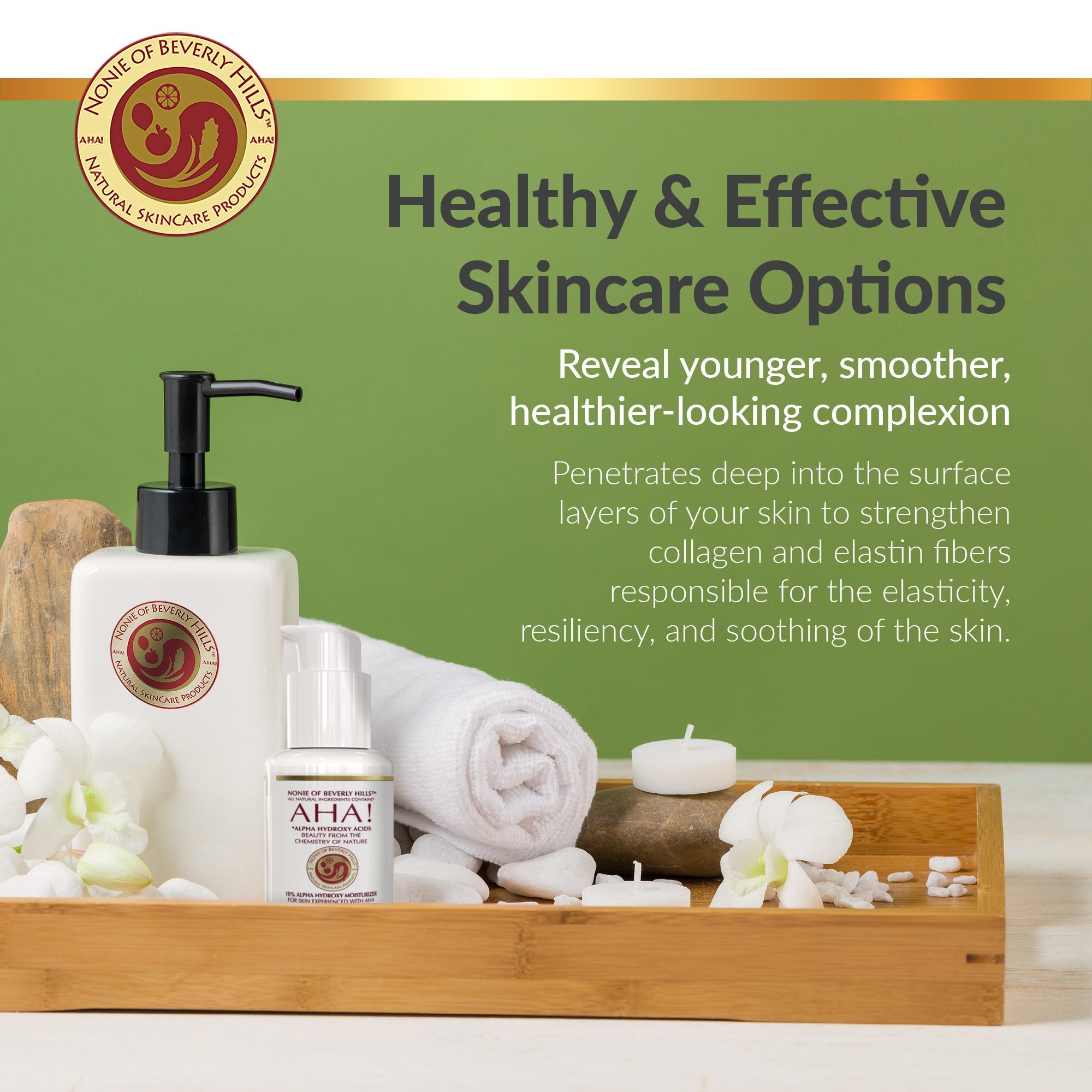 10% Alpha Hydroxy Acid Moisturizer. Best Anti Wrinkle, Anti Aging Dead Cell Exfoliater & Renewer Up To 30% By Nonie Of Beverly Hills AHA! 1.75 oz