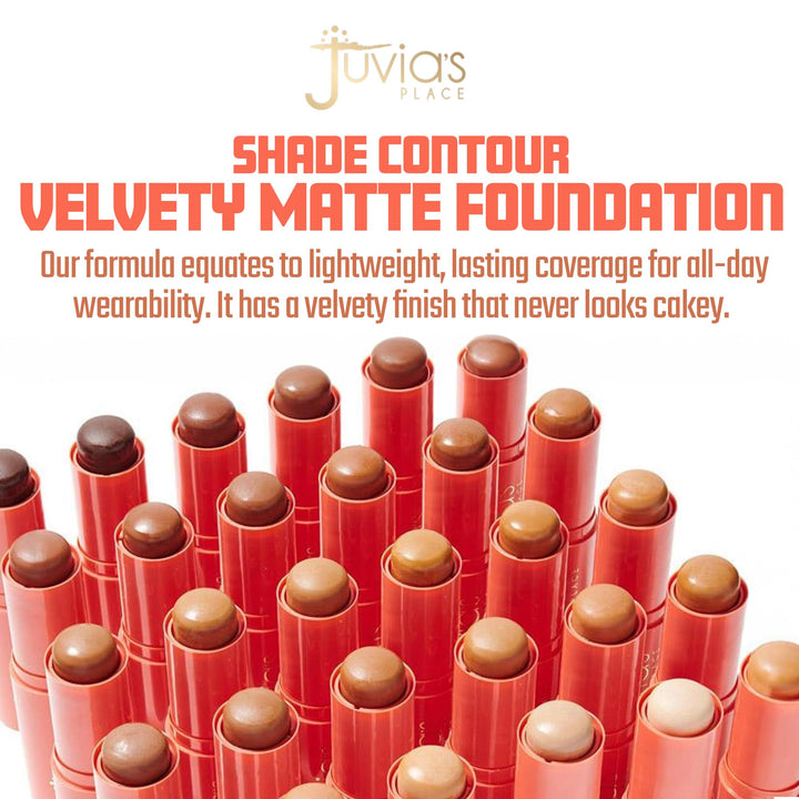 Juvia's Place Shade Stick Foundation, Concealer, Contour, Manila, Medium w/Olive Undertone, .34 oz