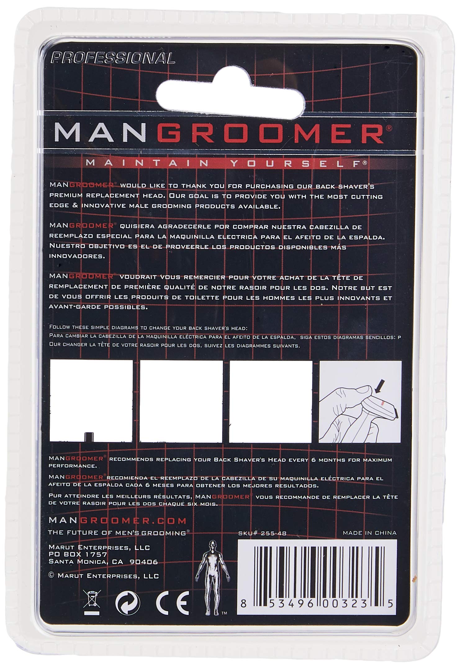 MANGROOMER Sku 255-48 Professional Premium Replacement Head
