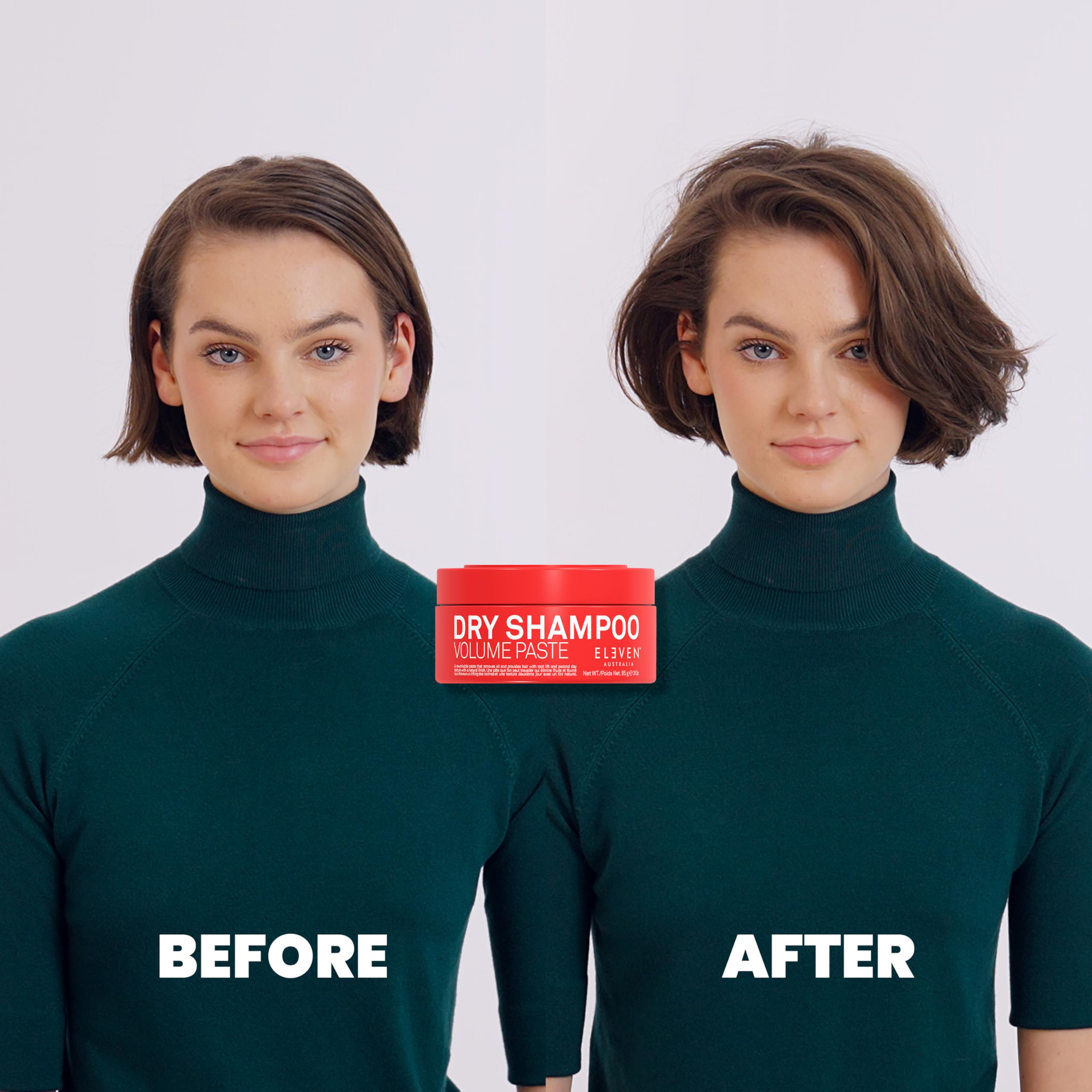 ELEVEN AUSTRALIA Dry Shampoo Volume Paste - Adds Volume, Texture & Freshness, Absorbs Oil, Lightweight Formula, No Residue - Red - 3 Oz