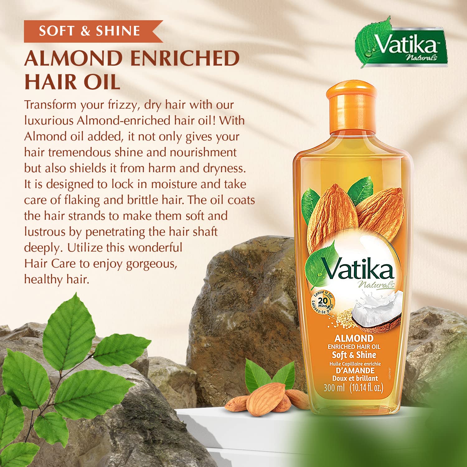 Dabur Vatika Almond 300ml