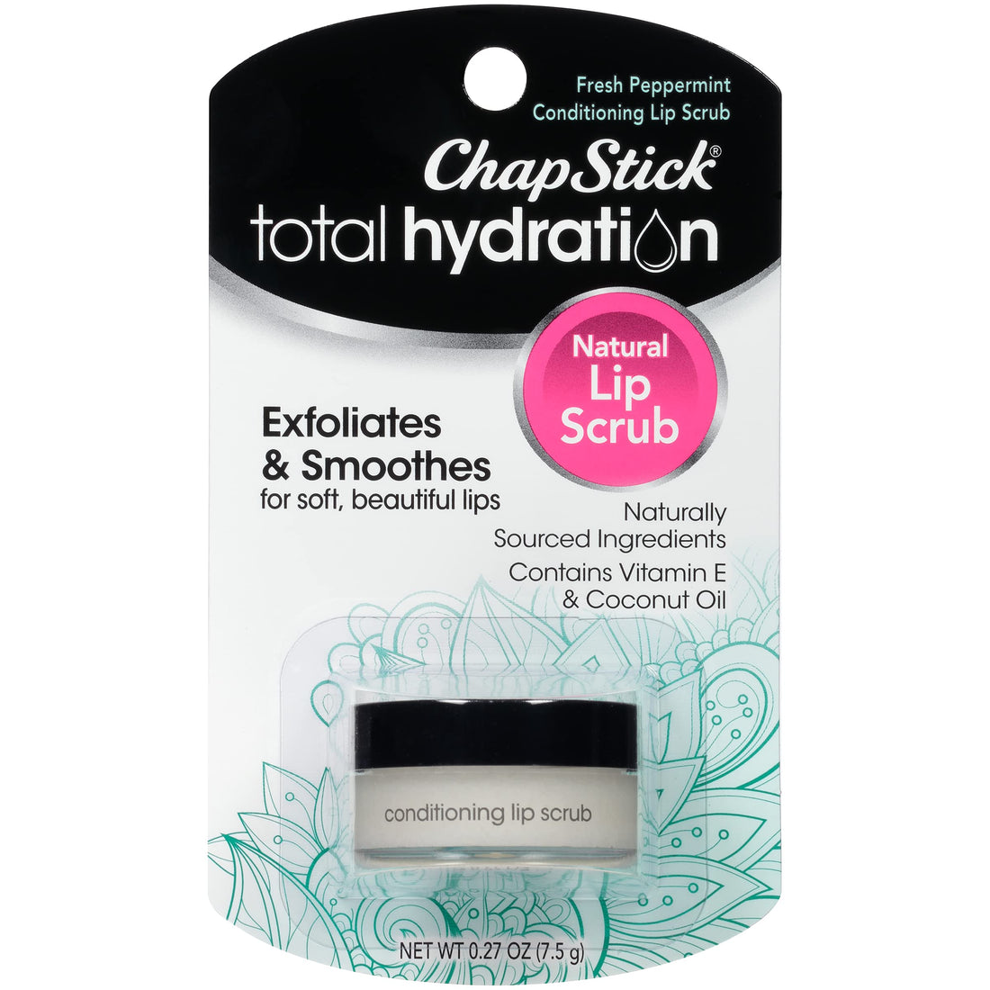 Chapstick Total Hydration Fresh Peppermint Conditioning Lip Scrub 0.27 oz / 7.5 g