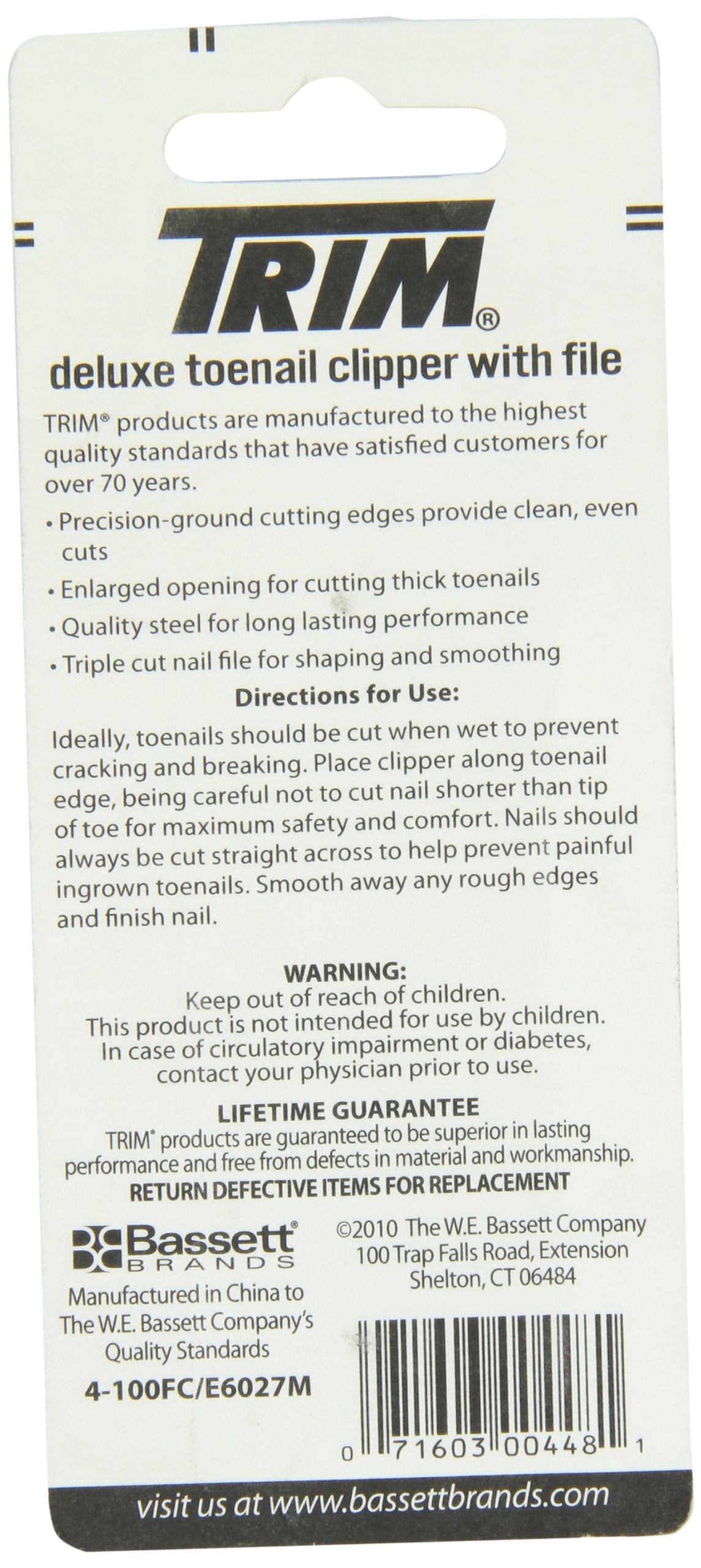 Trim Neatfeet Deluxe Toenail 00448 Clipper, 1 Count
