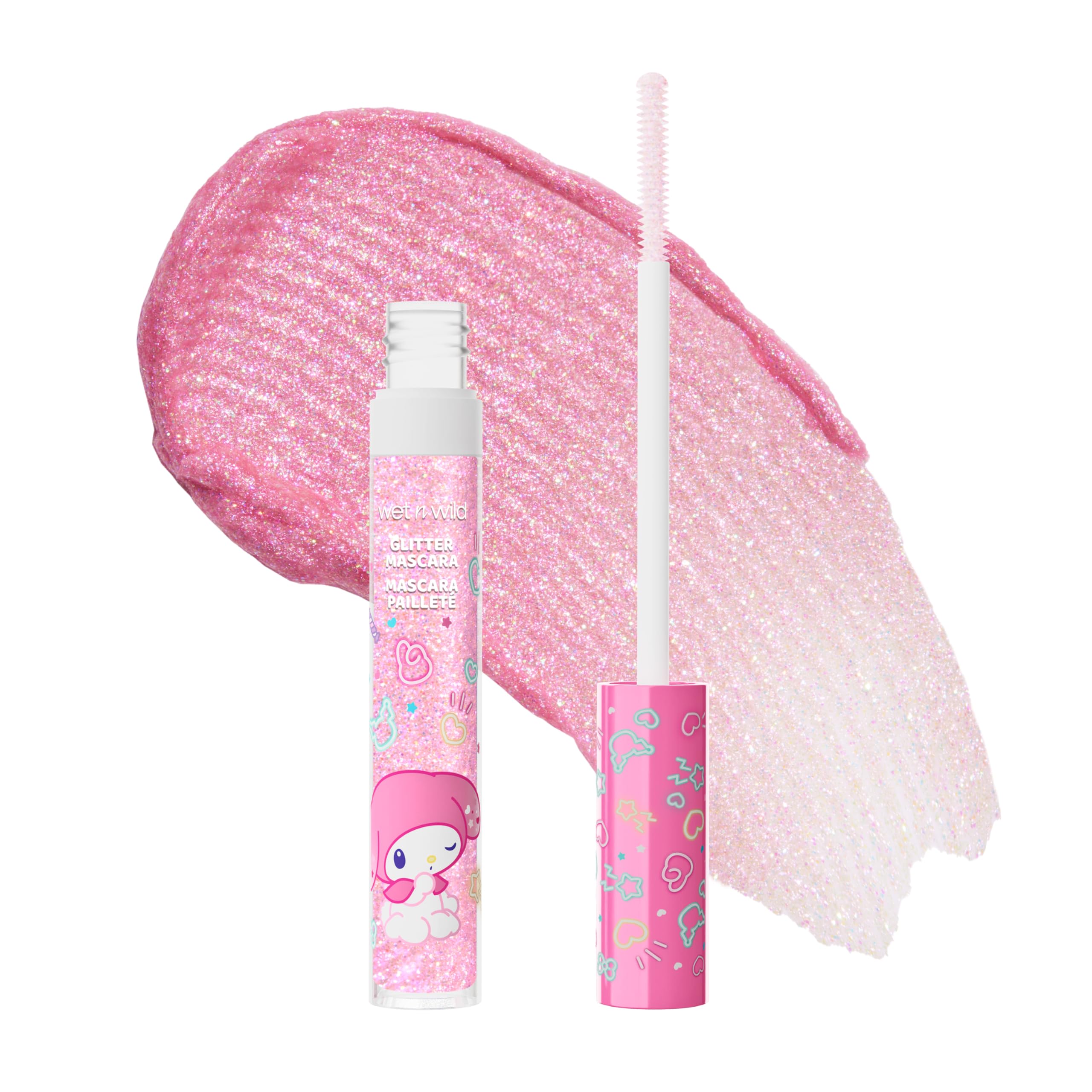 wet n wild My Melody and Kuromi Glitter Mascara & Lash Curler Set - Pink Dreams