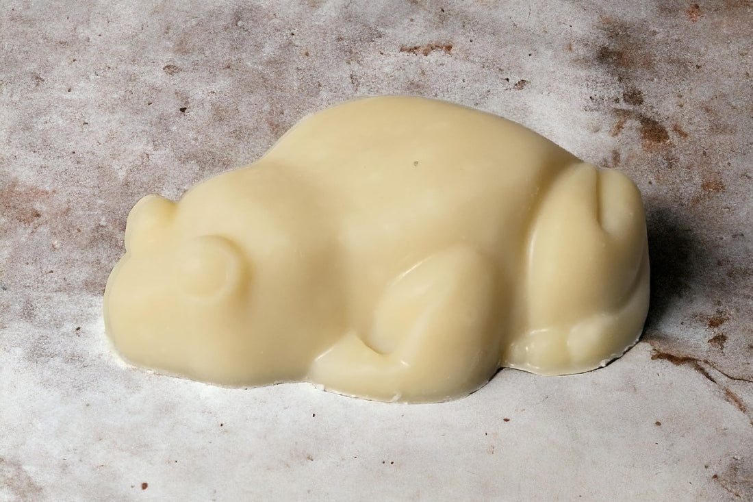 Katia - Bulgarian rose natural, vegan frog bath soap with shea butter