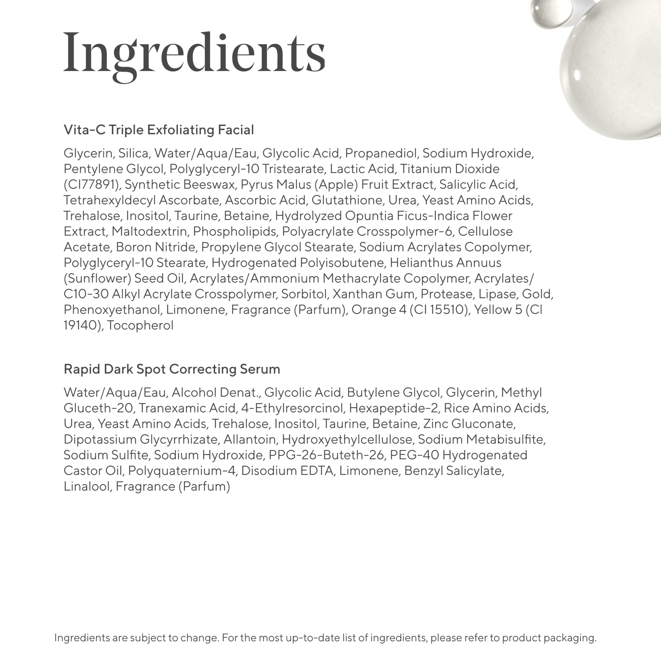 Murad Exfoliate + Brighten w/ Glycolic Acid - 2-Piece Gift Set ($171 Value) - Microdermabrasion-like facial for smoother skin and dark spots - Vita-C Cleanser 2.7Fl Oz, Rapid Dark Spot Serum 1.0Fl Oz